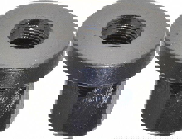 M6x1.00, 16mm Flange Diam, 8mm High, 10mm Across Flats, Flange Nut